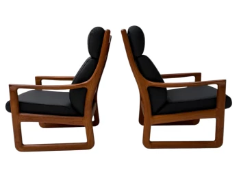 Mid-Century Modern Chairs and Hocker by Johannes Andersen for Silkeborg, 1960s